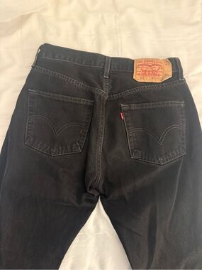 Vintage Levi's 501 Straight Leg Jeans in Black